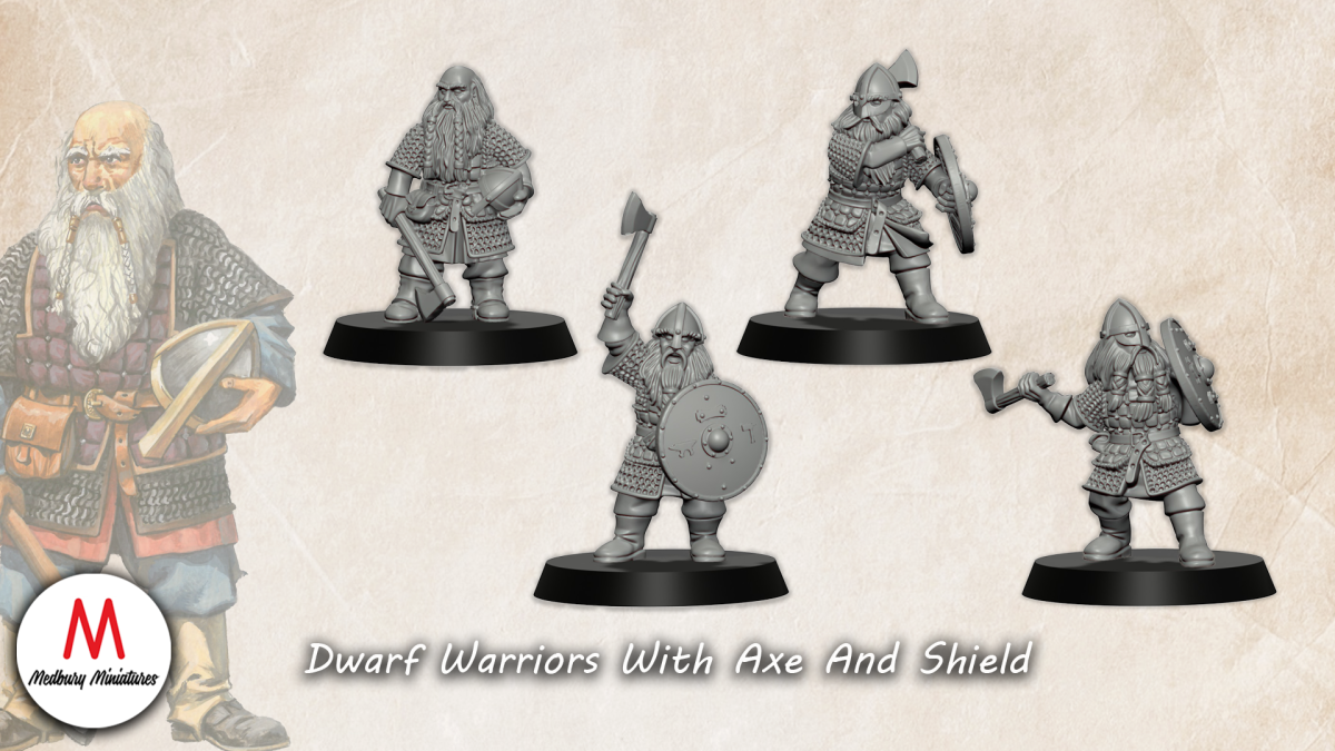 Dwarfs with axe and shield